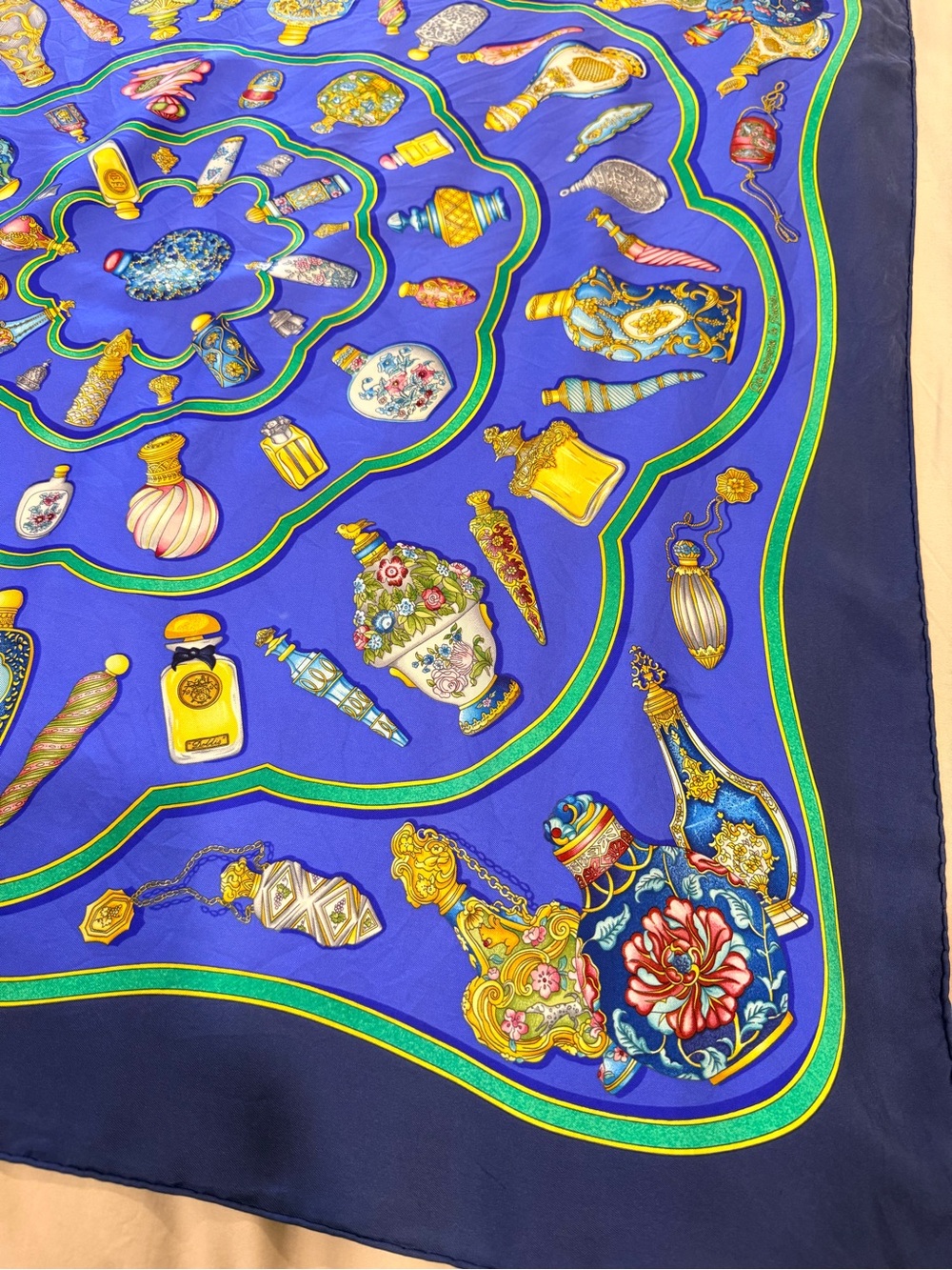 Hermes Qu’importe Le Flacon Silk Scarf - Picture 5 of 9
